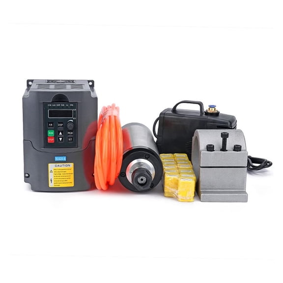 2.2kw Spindle Water Cooled Kit Er20 Milling Spindle Motor +2.2KW VFD+ 80 Clamp + Water Pump +13pcs ER20+1m Cable For CNC Router ,Enough Power