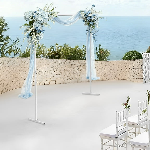 2*2m Metal Square Wedding Arch Rack Ceremony Party Backdrop Decor Stand White
