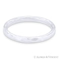 thumbnail image 1 of 2.2mm Hammered-Finish Stackable Fashion Ring / Band in Solid .925 Sterling Silver, 1 of 1