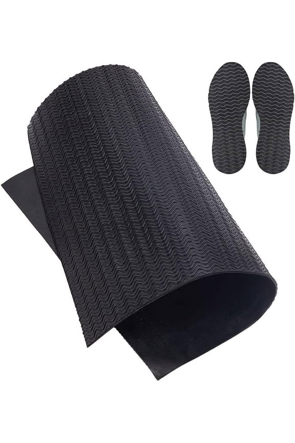 2.2mm Thick Shoe Rubber Sole Sheet 11x14.76 inch Non-Slip Heel Repair Pads Black Shoes Bottom Repairing Material Resistant Sole Sheet for Women Men Shoes