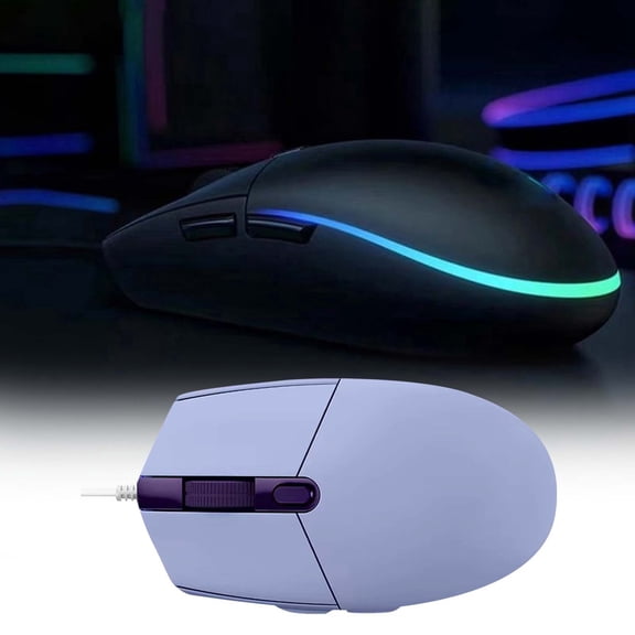 2 2nd Generation Wired Gaming 8000 DPI Rainbow Optical Effects LIGHTSYNC RGB 6 Programmable Buttons Memory Screen Mapping PC/ And Laptop Compati