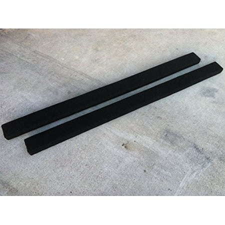 (2) 2x4x2 Marine Carpeted Black Bunk Boards / Runners for Boat Trailer