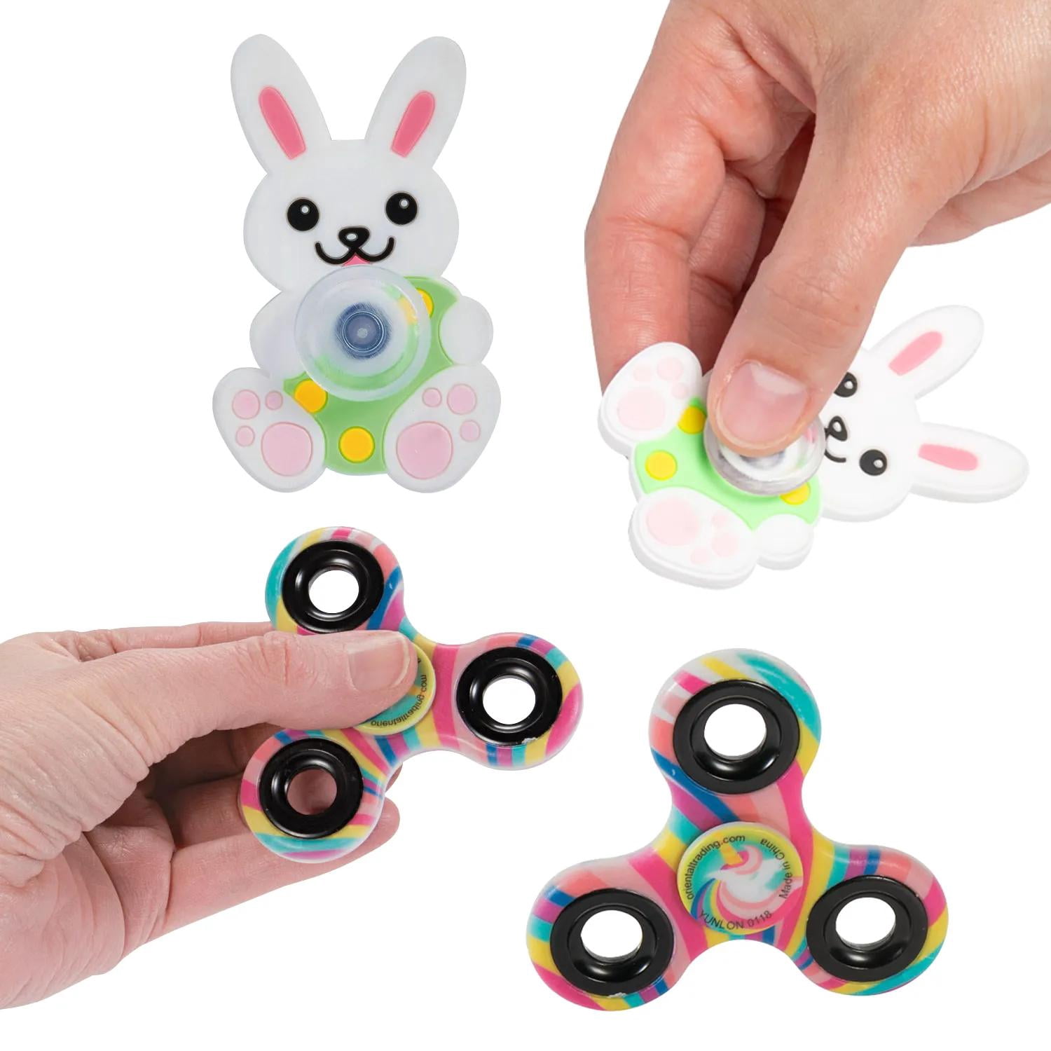2 3/4" - 3" Spring Party Fidget Spinner Assortment - 24 Pc.