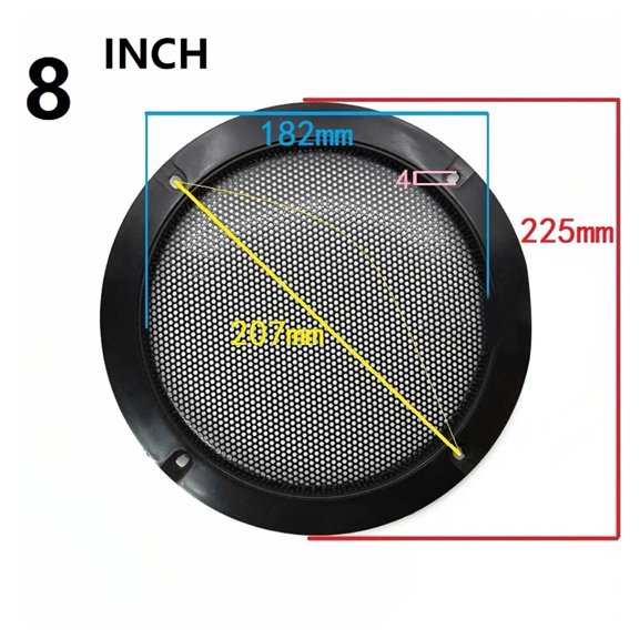 2/3/4/5/6.5/8/10 Inch Speaker Net Cover Car Home Mesh Speakers Wire Grilles