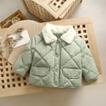 thumbnail image 1 of 2 3 4 5 6 7 Yrs Kids Children Outerwear Winter Clothes for Boys Girls Cotton-Padded Parka Coats Thicken Warm Fashion Jackets, 1 of 6