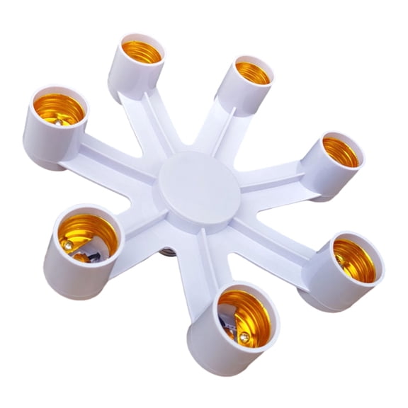 2/3/4/5/6/7 in 1 Light Bulb Socket Splitter, E26/E27 Compatible Expand Lighting