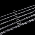 thumbnail image 1 of 2/3/4/5/6/7mm 316L Stainless Steel Women Men Rope Chains Necklaces 18-32'', 1 of 4