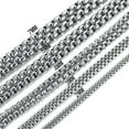 thumbnail image 1 of 2/3/4/5/7mm Fashion 316L Stainless Steel Rolo Link Chain Necklace for Women Men, 1 of 6