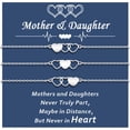 thumbnail image 1 of 2/3/4/5 Pcs Mother Daughter Bracelets Set Birthday Back to School Gifts for Grandma Granddaughter Aunt Niece Gifts Mommy and Me Matching Wish Bracelets, 1 of 5