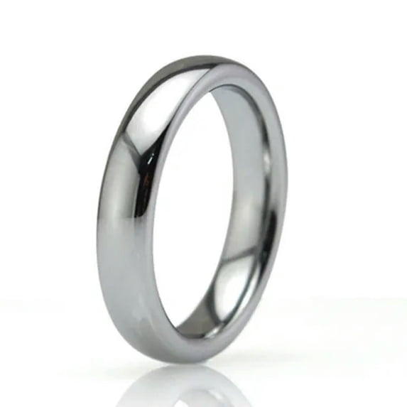 2/3/4/6/8mm Silver Band Men Women's 316L Stainless Steel Engagement Ring Sz 5-13