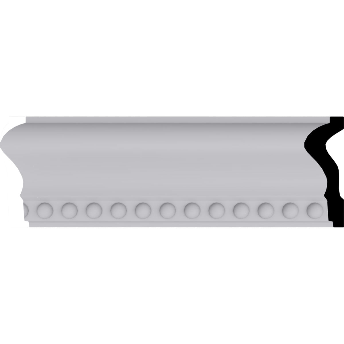 Ekena Millwork 2 3/4"H x 1"P x 94 1/2"L Edwards Chair Rail Moulding