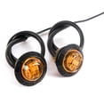 thumbnail image 1 of (2) 3/4 Inches Amber LED Amberance Side Marker Lights Truck Trailer Pickup Flush Mount, 1 of 6