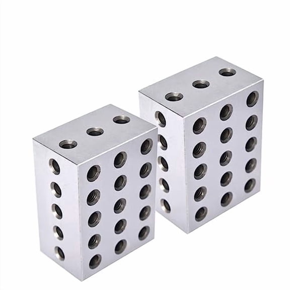 2-3-4 Machinist Blocks Matched Pair 23 Holes Precision Ground Machinist Set Up Blocks 234 Jig for Milling Machine (2-Pack)$$Tools & Hardware Other