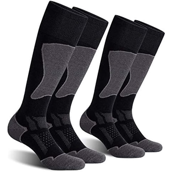 2/3/4 Pack Ski Socks for Men and Women Skiing, Snowboarding, Winter Performance Socks
