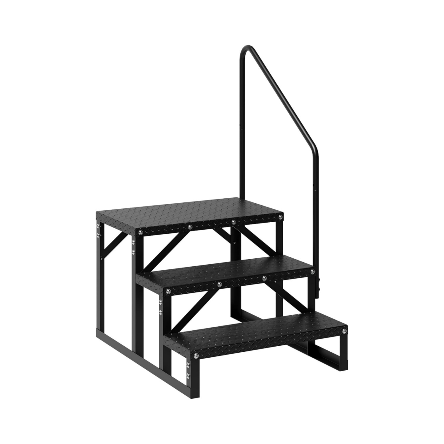4 Step Rv Ladder 2/3/4 Step RV Stairs, RV Steps with Handrail & Anti-Slip Panel - 660lb ...