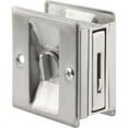 thumbnail image 1 of 2-3/4 in. Satin Chrome Finished Solid Brass Pocket Door Lock and Pull, 1 of 2