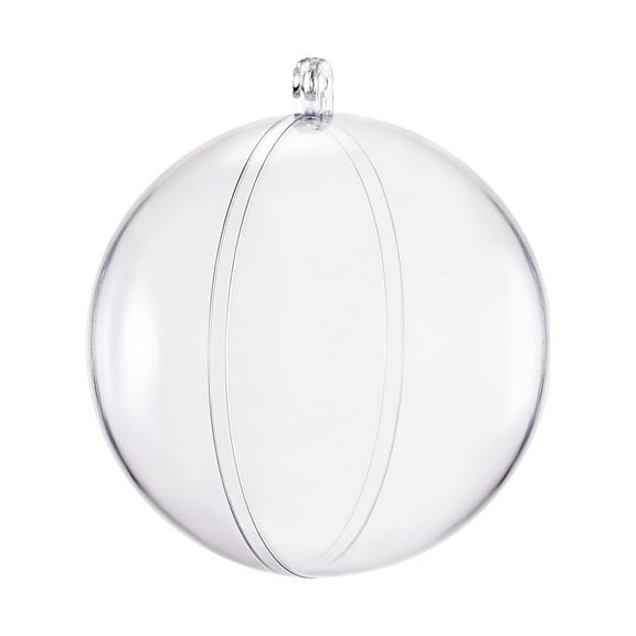2 3/4-inch(70mm) Clear Plastic Ornaments Ball
