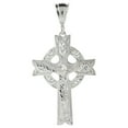 thumbnail image 1 of 2 3/4 inch Sterling Silver Cubic Zirconia Iced Out Crucifix Pendant for Men Hip Hop Bling Jewelry, 1 of 2