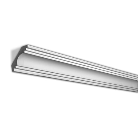 2-3/4 inch x 2-3/4 inch x 94-1/2 inch Polyurethane Crown Moulding 6 Pack