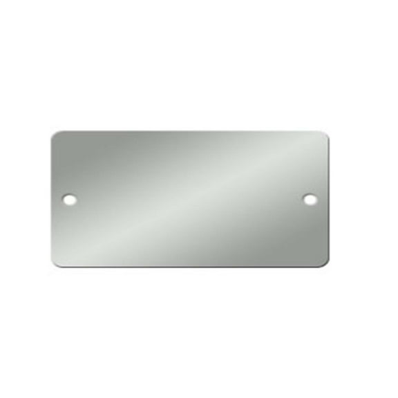 2-3/4 x 1-3/4 Aluminum Round Corner Tags - Pack/25