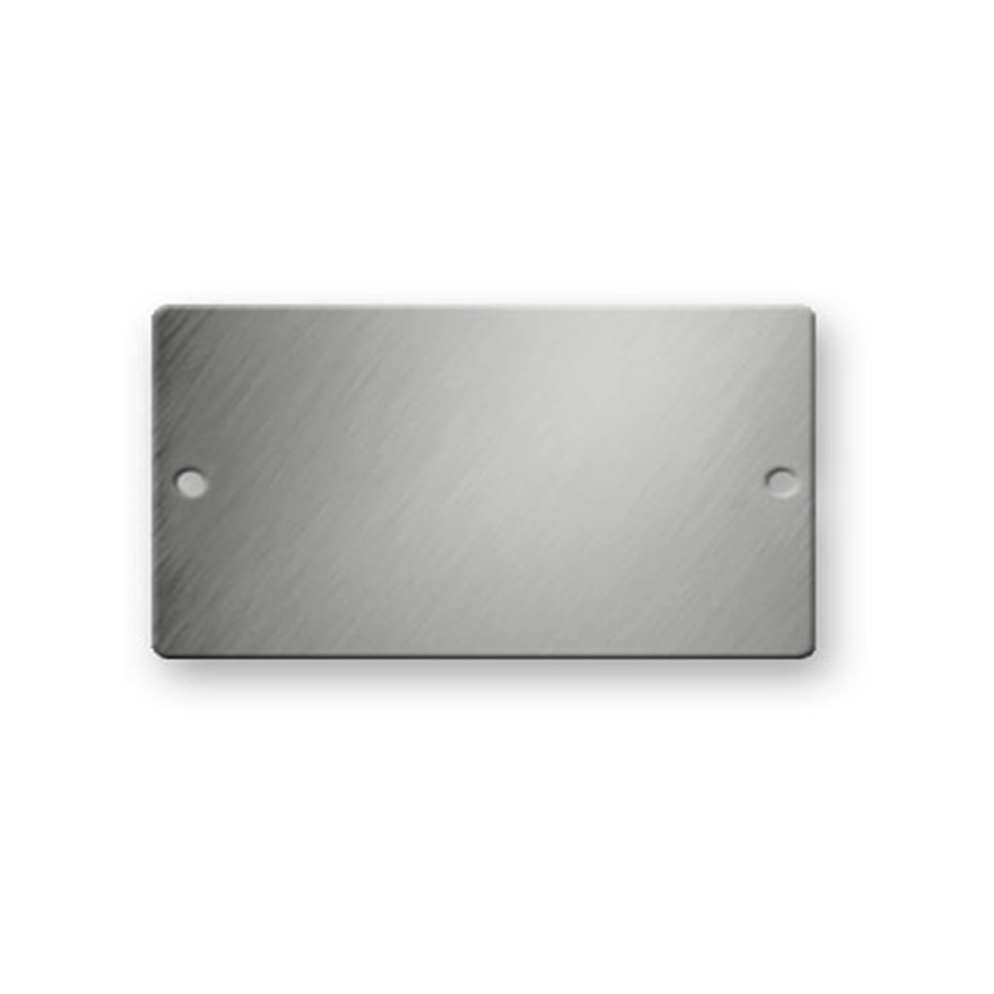 2-3/4 x 1-3/4 inch Stainless Steel Rectangle Tags - 316 Grade - .022 Thickness - Pack/25