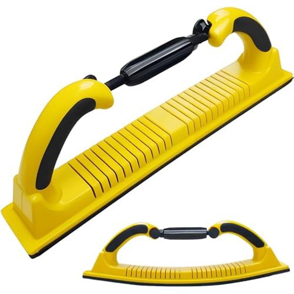 2-3/4" x 15-3/4" Adjustable Radius Flex Longboard Hand Sanding File Block with Hook & Loop Backing - Use Continuous Rolls or Sandpaper Sheets for Automotive, Woodworking
