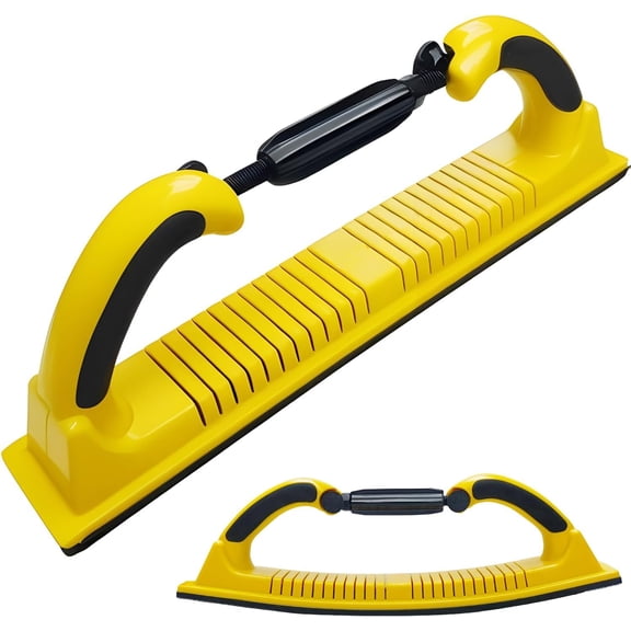 2-3/4" x 15-3/4" Adjustable Radius Flex Longboard Hand Sanding File Block with Hook & Loop Backing - Use Continuous Rolls or Sandpaper Sheets for Automotive, Woodworking