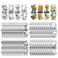 thumbnail image 1 of 2 3/4" x 7" Bulk 48 pieces Color Your Own Dog Man Character Bookmarks, 1 of 1