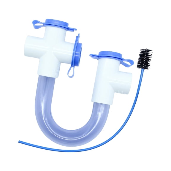 2. 3/4Inch Detachable U-Shaped AC Drain Tube, PVC Condensate Collector with Brush for Easy Installation