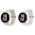 thumbnail image 1 of 2/3/4Pack Ocean Silicone Bands For Samsung Galaxy Watch 4&5 40mm 44mm/Galaxy Watch 5 Pro 45mm/Galaxy Watch 4 Classic 42/46mm/Watch 3/Active 2 40mm/44mm band,20mm/22mm Silicone Sports Strap Men Women, 1 of 7