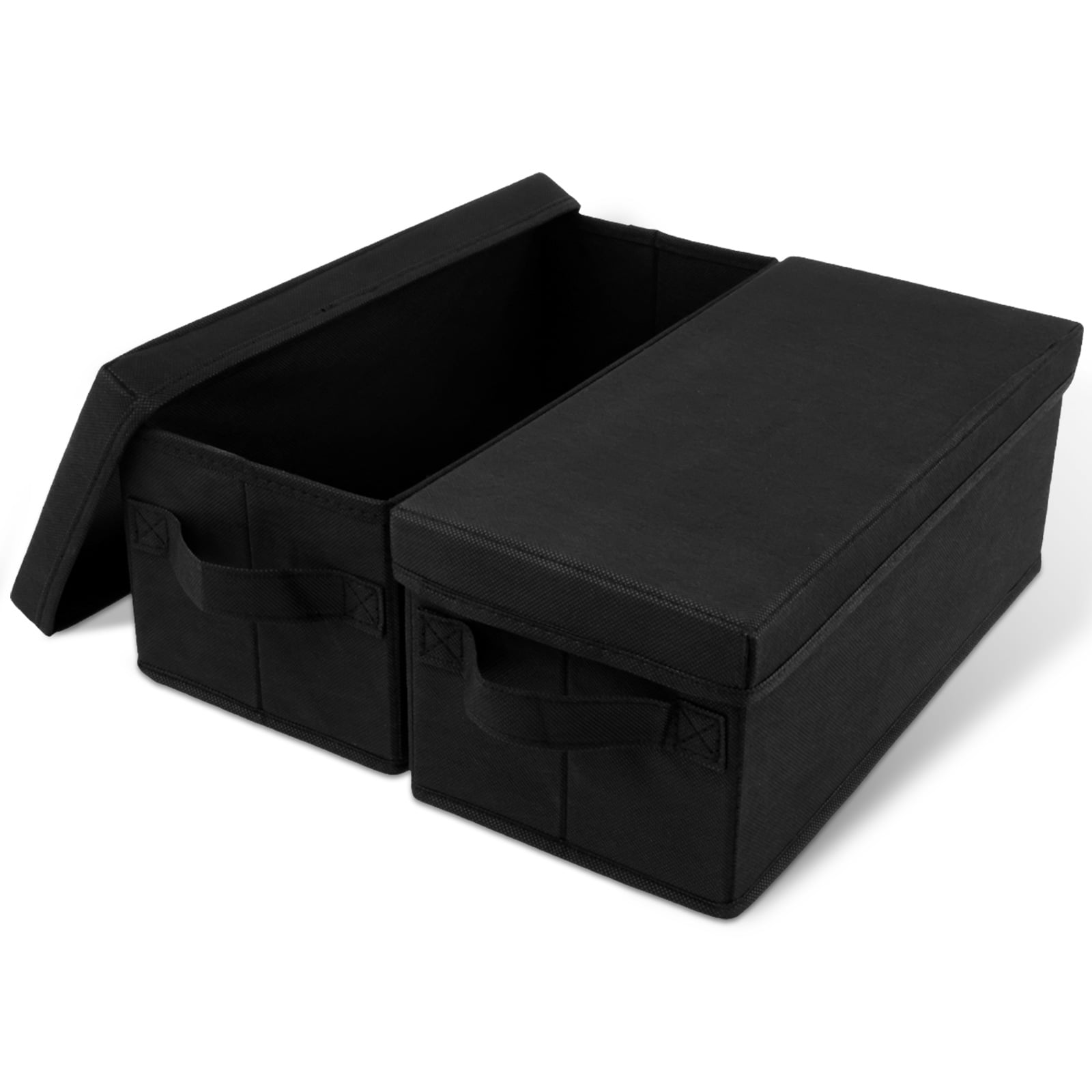 2/3/4Pcs DVD Storage Box Nonwoven Fabric CD Organizer Case with Lid