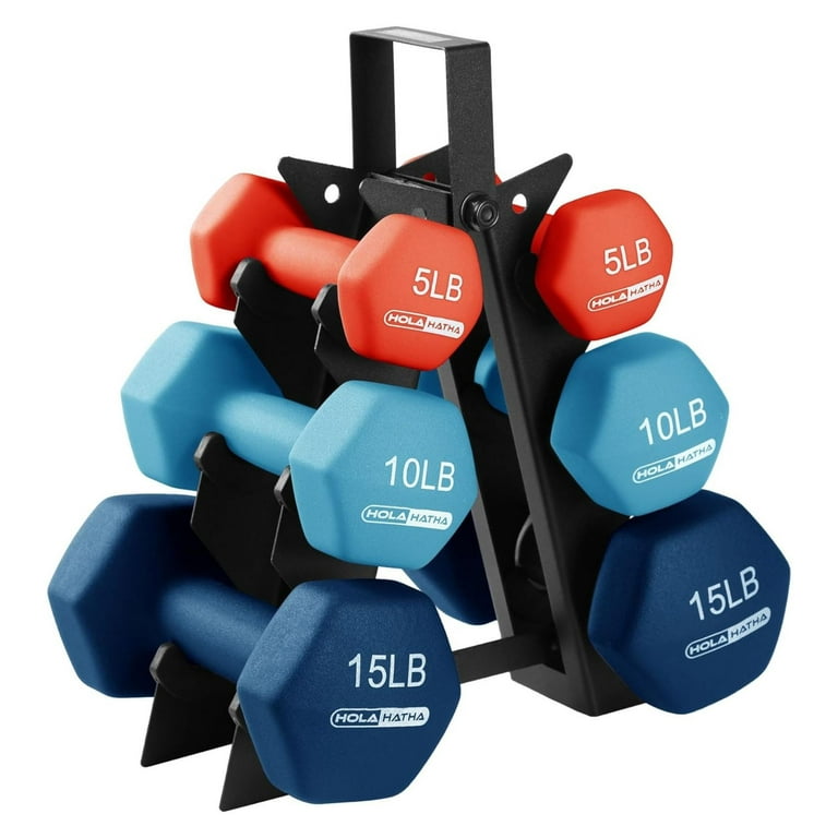 Dumbbell weights set 8 outlets 10 LB neoprene