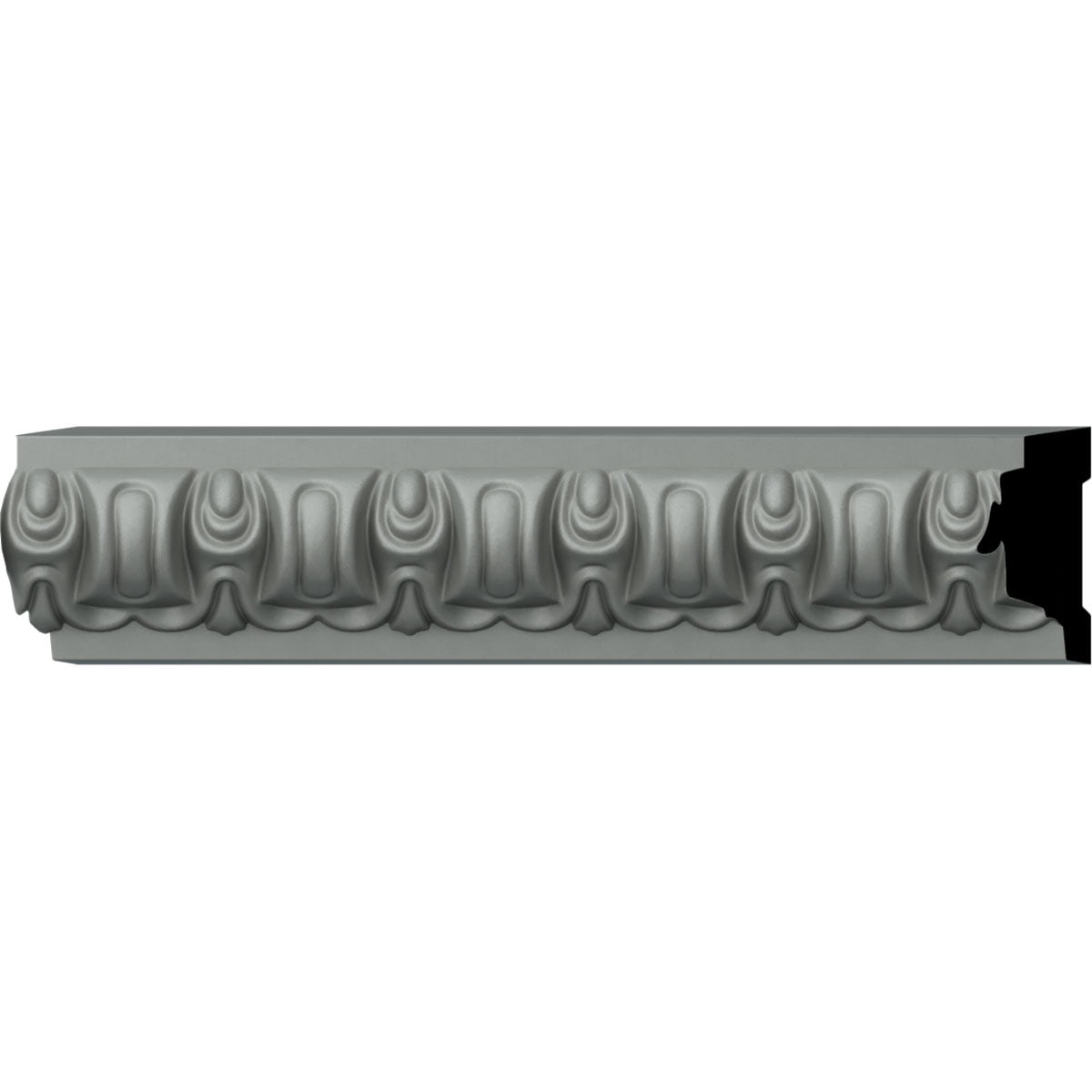 Gray Urethane Decorative Panel Moulding 94.5"