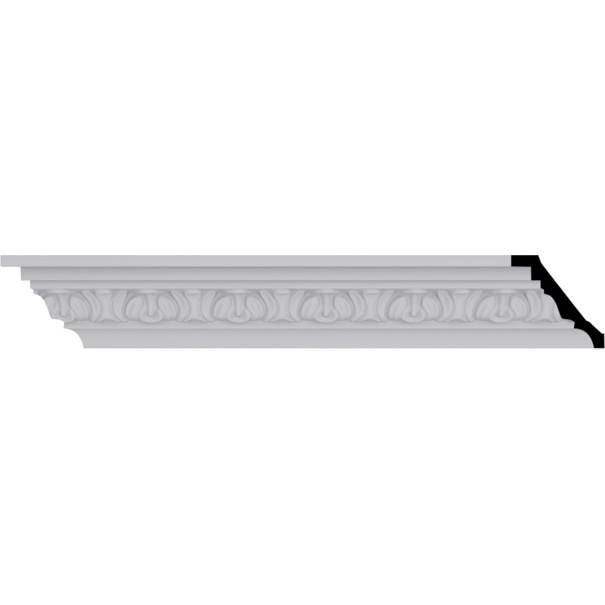 Primed White Polyurethane Crown Moulding 94.5 inches