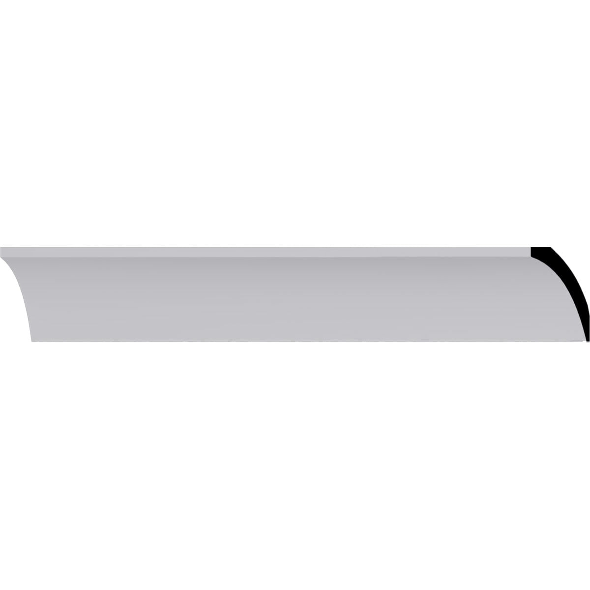 Traditional White Polyurethane Crown Moulding 94.5"