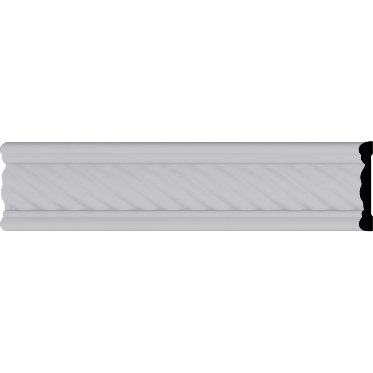 Classic Alexandria Rope Panel Moulding in Primed Polyurethane
