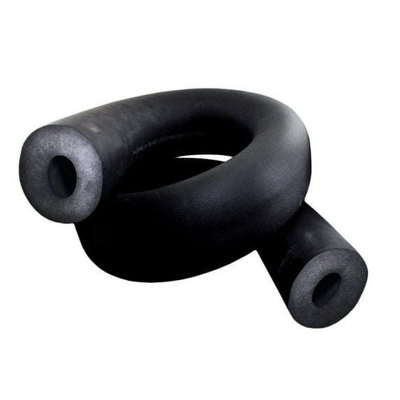 2-3/8" ID 32mm Thick 6 Ft Standard Nitrile Rubber Pipe Insulation R1.95 Water Resistant