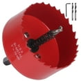 thumbnail image 1 of 2-3/8 Inch Bi-Metal Hole Saw HSS Hole Cutter Heavy Duty for Drilling Wood Plastic Plywood Ceiling Thin Metal(60mm), 1 of 7
