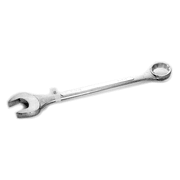 Performance Tool W355B 2-3/8 in. Combination Wrench, Drop-Forged Chrome Alloy Steel, Satin Chrome Finish, Rounded Box End