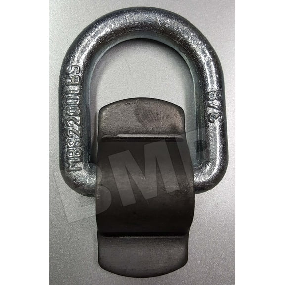 (2)  3/8" ZINK STEEL D RING WITH WELD-ON BRACKET 1000204