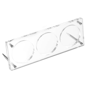 2.3" Acrylic Coin Display Frame 3D Floating Display Case Holder 3 Slots