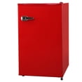 thumbnail image 1 of 2.3 Cu.ft Compact Upright Freezer, Mini Freezer with Single Door and Shelves, Adjustable Leveling legs, Cold Storage of Food & Beverage for Home, Office, Dormitory, Apartment, Red, 1 of 1