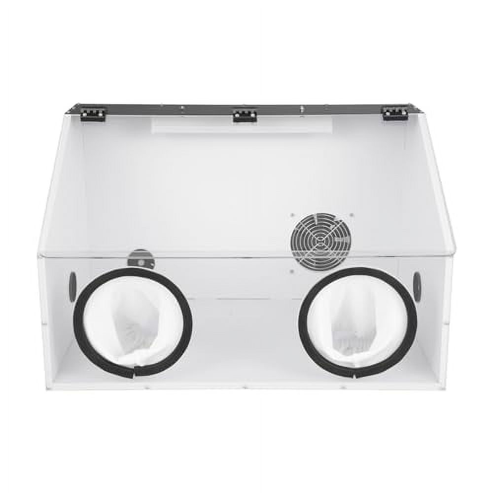 2/3 Hole Dust Cover Grinding Table Polisher - Fully Enclosed Acrylic ...