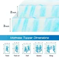 thumbnail image 1 of 2-3 Inch Gel Memory Foam Mattress Topper Full Size Cooling Mattress Soft and Breathable Bed Topper School Bedroom Furniture, 1 of 9