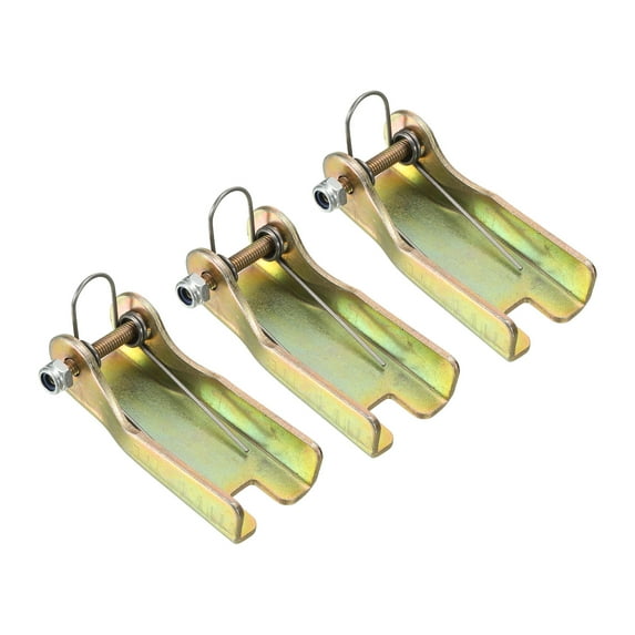 2.3 Inch Hook Safety Latch Kit, Metal Towing Hitch Replacement, Golden, 3 Pack