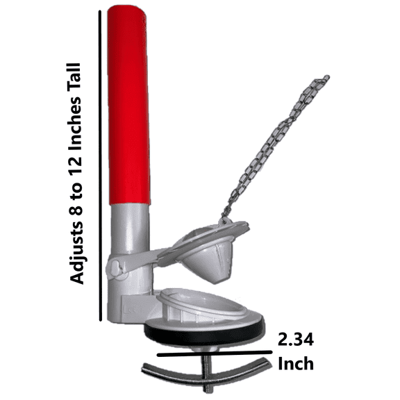 2.3 Inch NuFlush Flapper Valve Assembly With Sliding Overflow Tube
