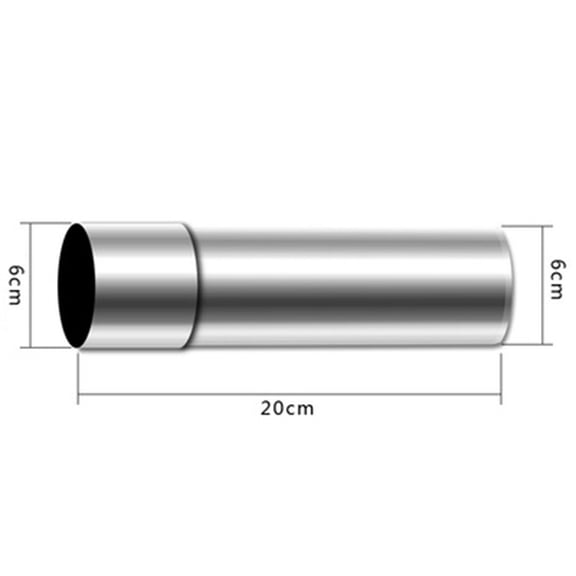 2.3 Inch Stainless Steel Thickened Furnace Chimney Gas Water Heater Exhaust Pipe Flue Lining Rigid Multi-Fuel 20-40cm