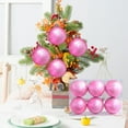 2.3 Inches 6pcs Matte Gold Christmas Ball Plastic Christmas Ball Layout