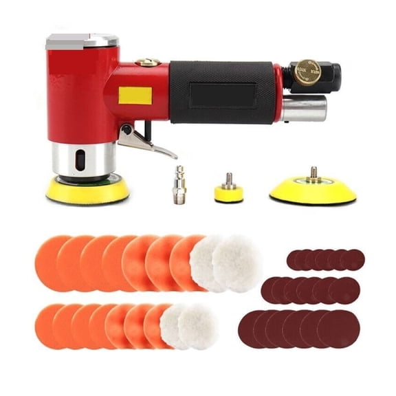 2"/3" Mini Air Sander Pneumatic Dual Action Polisher Polishing Machine Sanding Kit For Auto Body Surface Finishing ,High Dust Collection Efficiency
