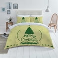 thumbnail image 1 of 2/3 Pcs Quilt Cover Set Green Home Bedclothes Christmas Tree Painting Highend Bedding Cover Set,Queen (90"x90"), 1 of 5